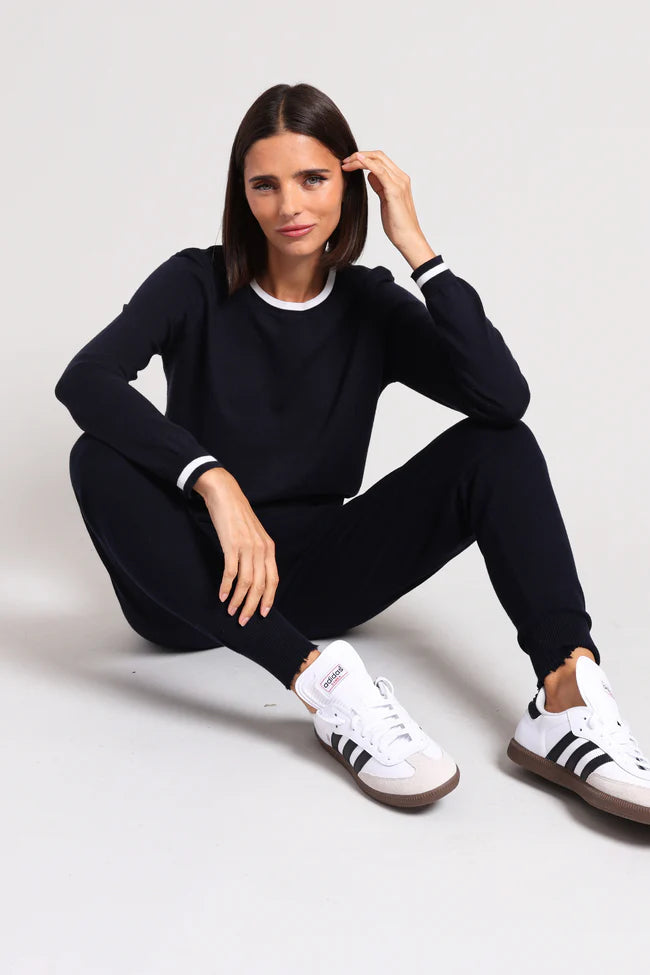 supima cotton cashmere with tipping