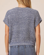 sola sweater in indigo