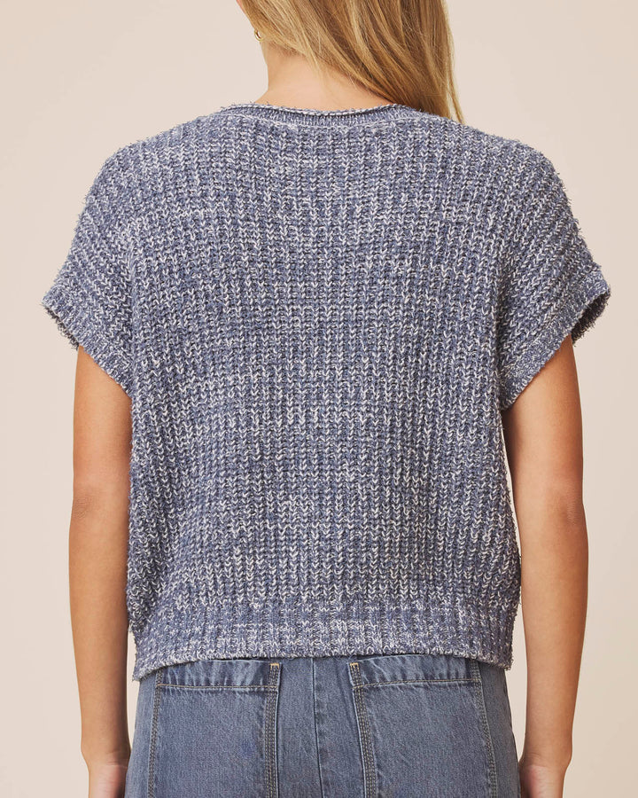 sola sweater in indigo