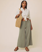 jaylei stripe button down