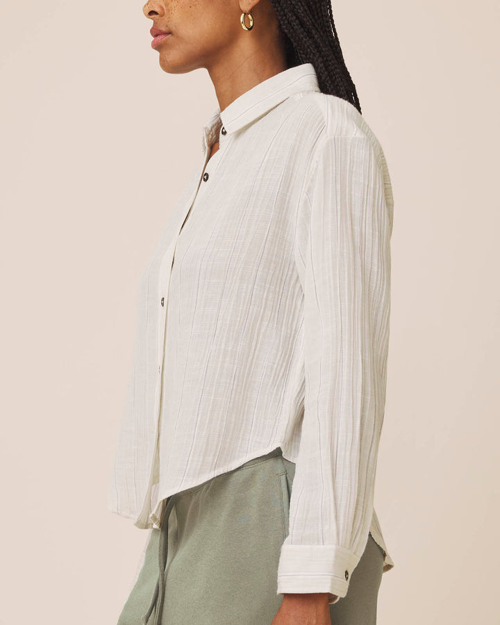 jaylei stripe button down