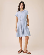 lydia indigo mini dress