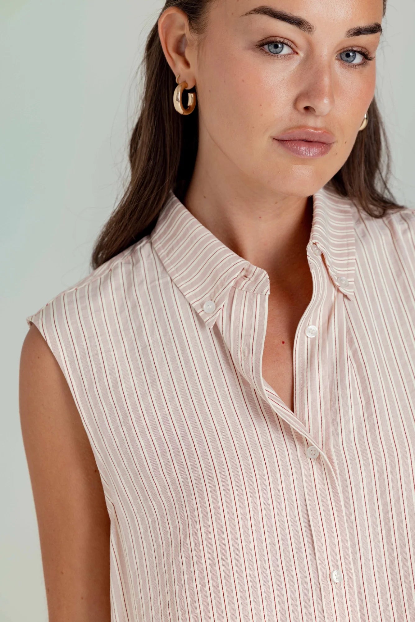 ambrose shirt in harbor red
