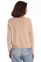 cashmere long sleeve shrunken crew