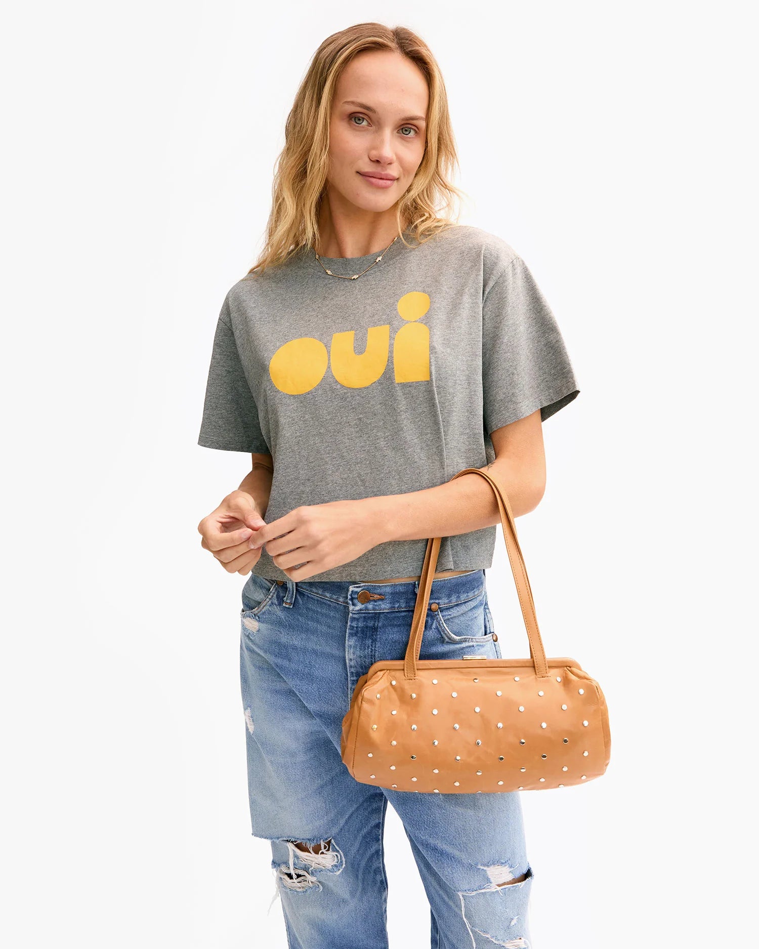 yvette in bisque with studs