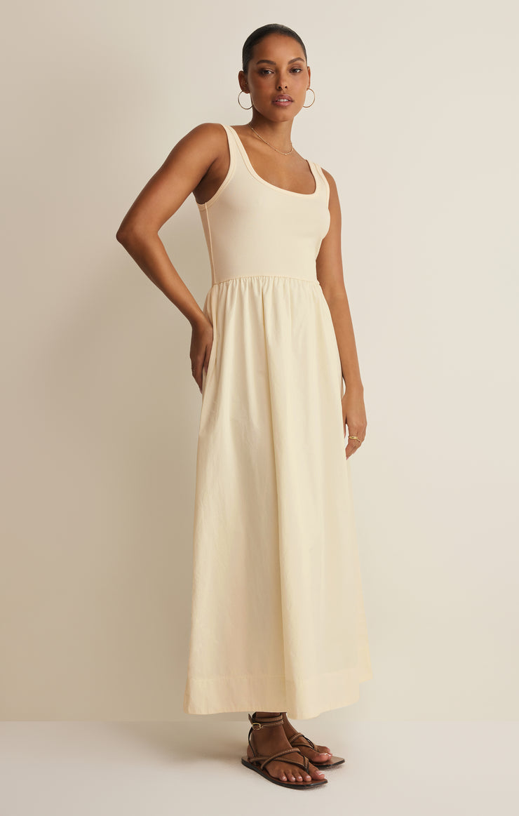 kensie midi dress in cloud