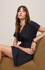 sanna poplin mini dress