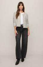 medina cardigan in feather grey