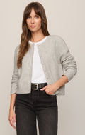 medina cardigan in feather grey