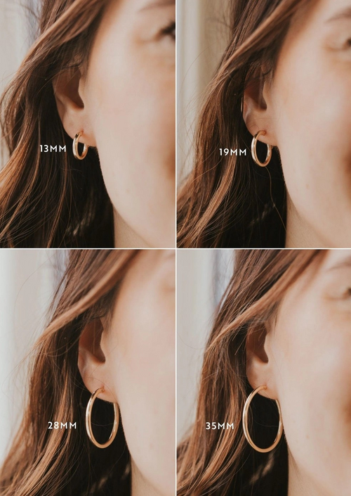 bold hoops - 28mm