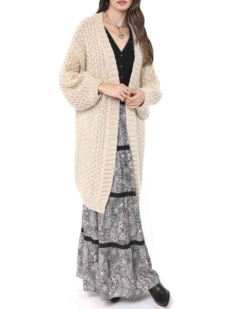 iggy hand knit chunky cardigan