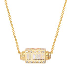 sunset peaks spinner necklace