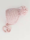 garter stitch knitted bonnets