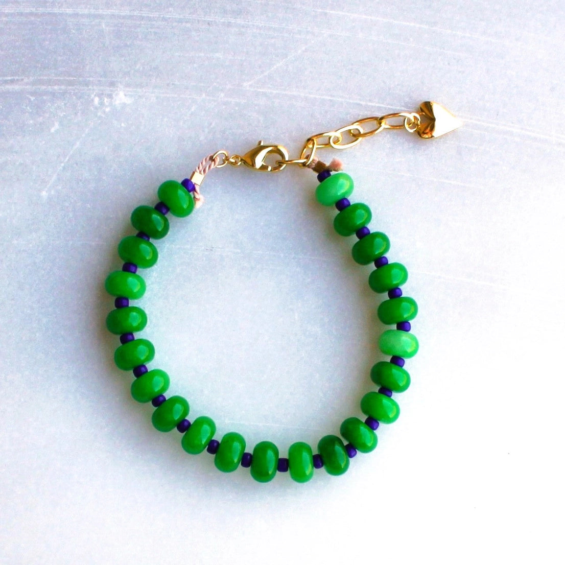 candy jade beaded bracelet