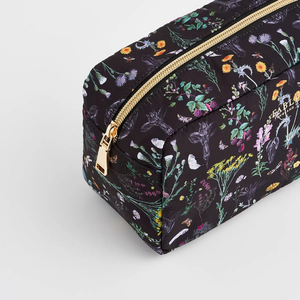 wilderness black cosmetic pouch