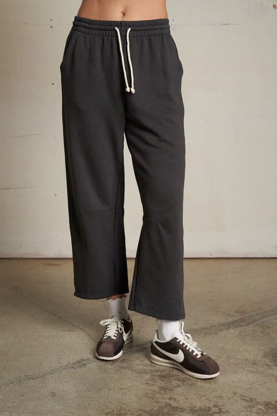 fallon fleece barrel leg sweatpant