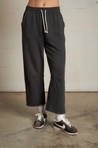 fallon fleece barrel leg sweatpant