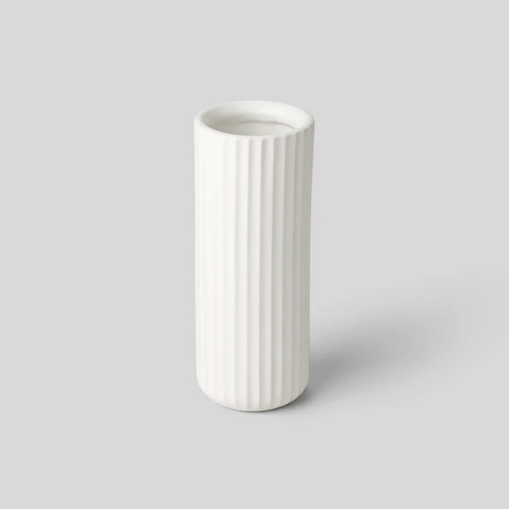 the tall bud vase - cloud white