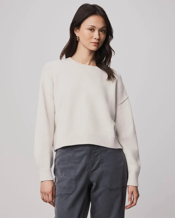 delaney sweater in pale oak heather