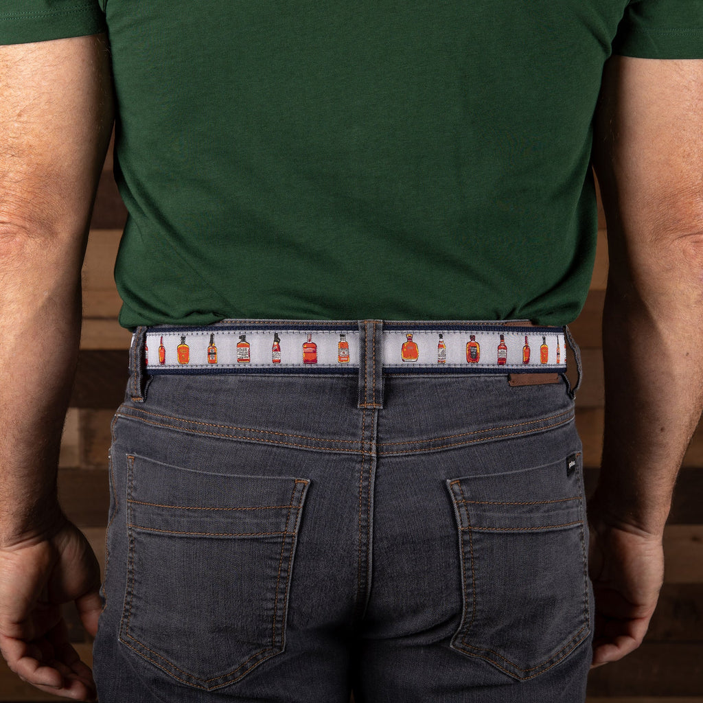 bourbon & whiskey ribbon club belt