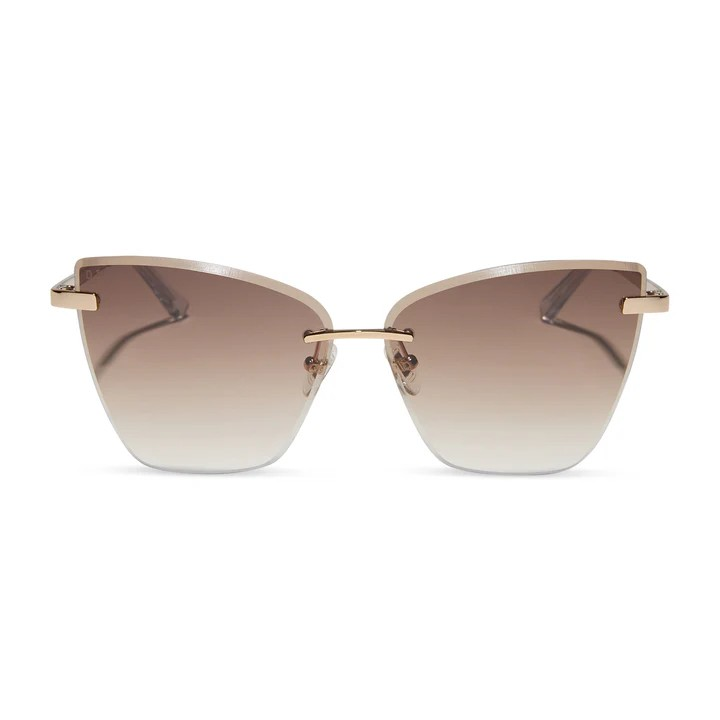 becky v in gold + brown gradient