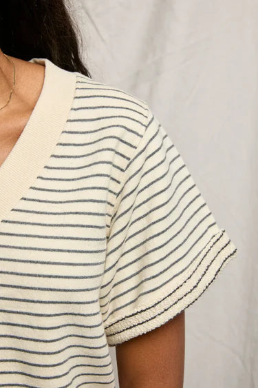 briggs in natural charcoal stripe