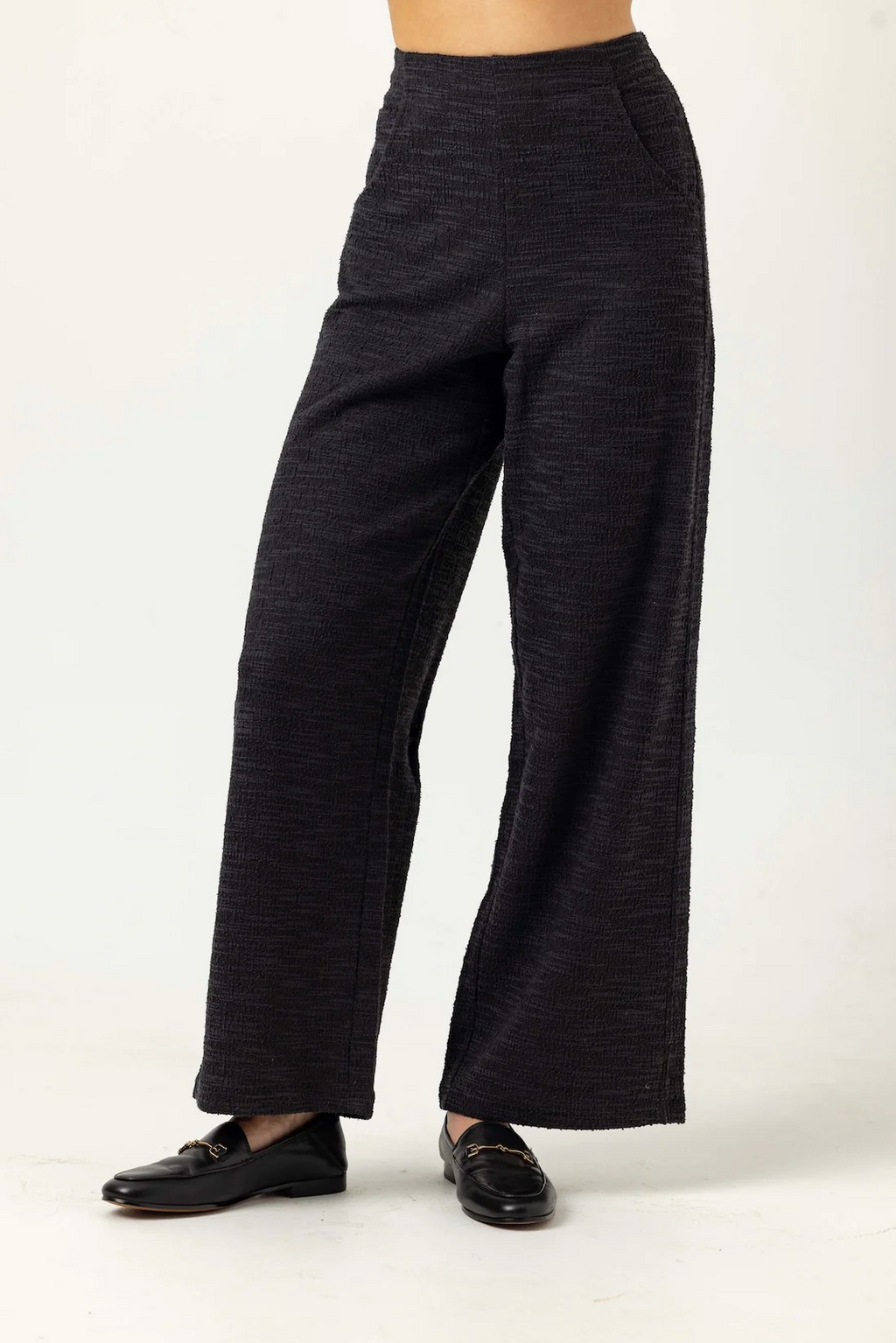 knit boucle porter pant