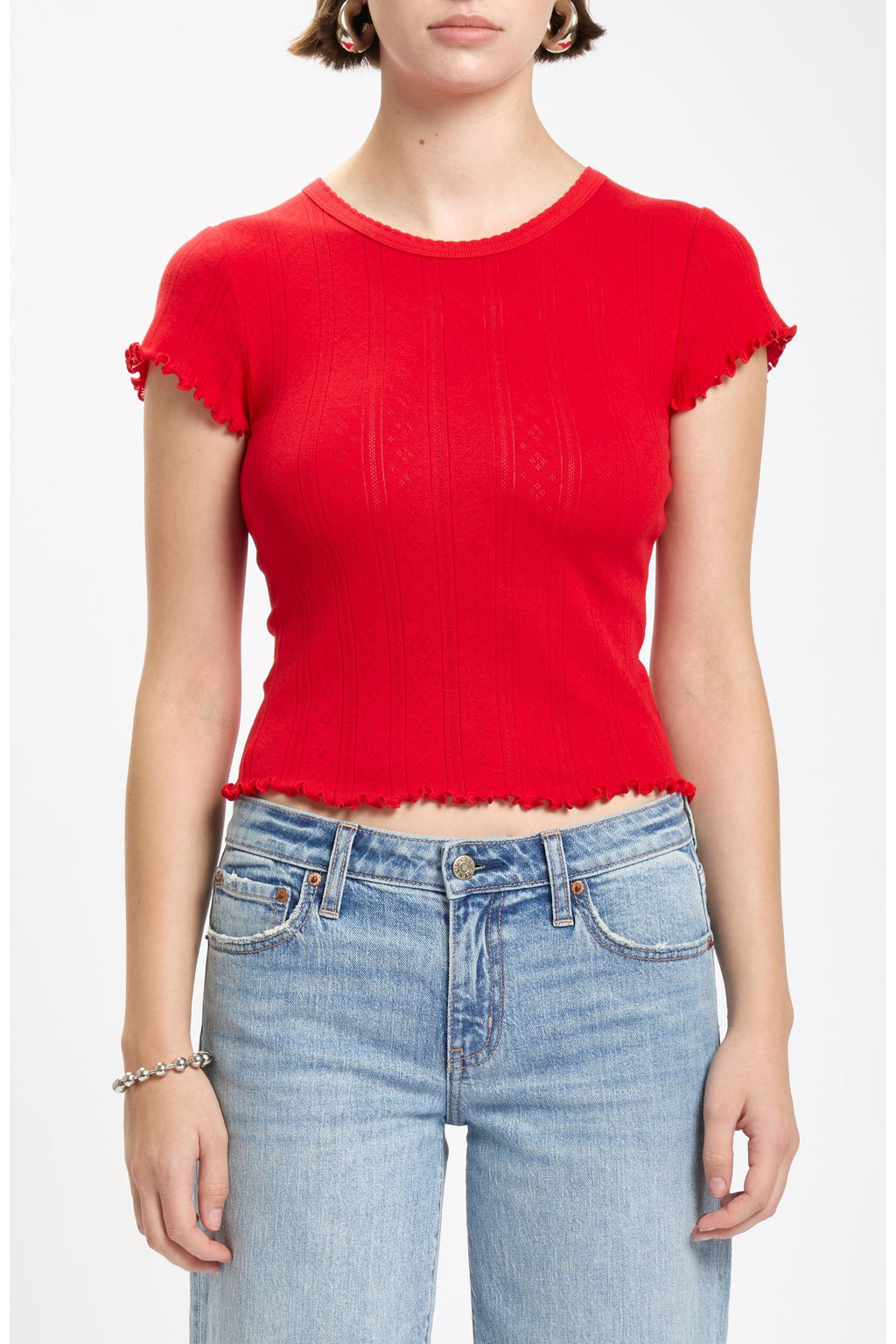 lily baby tee in cherry bomb