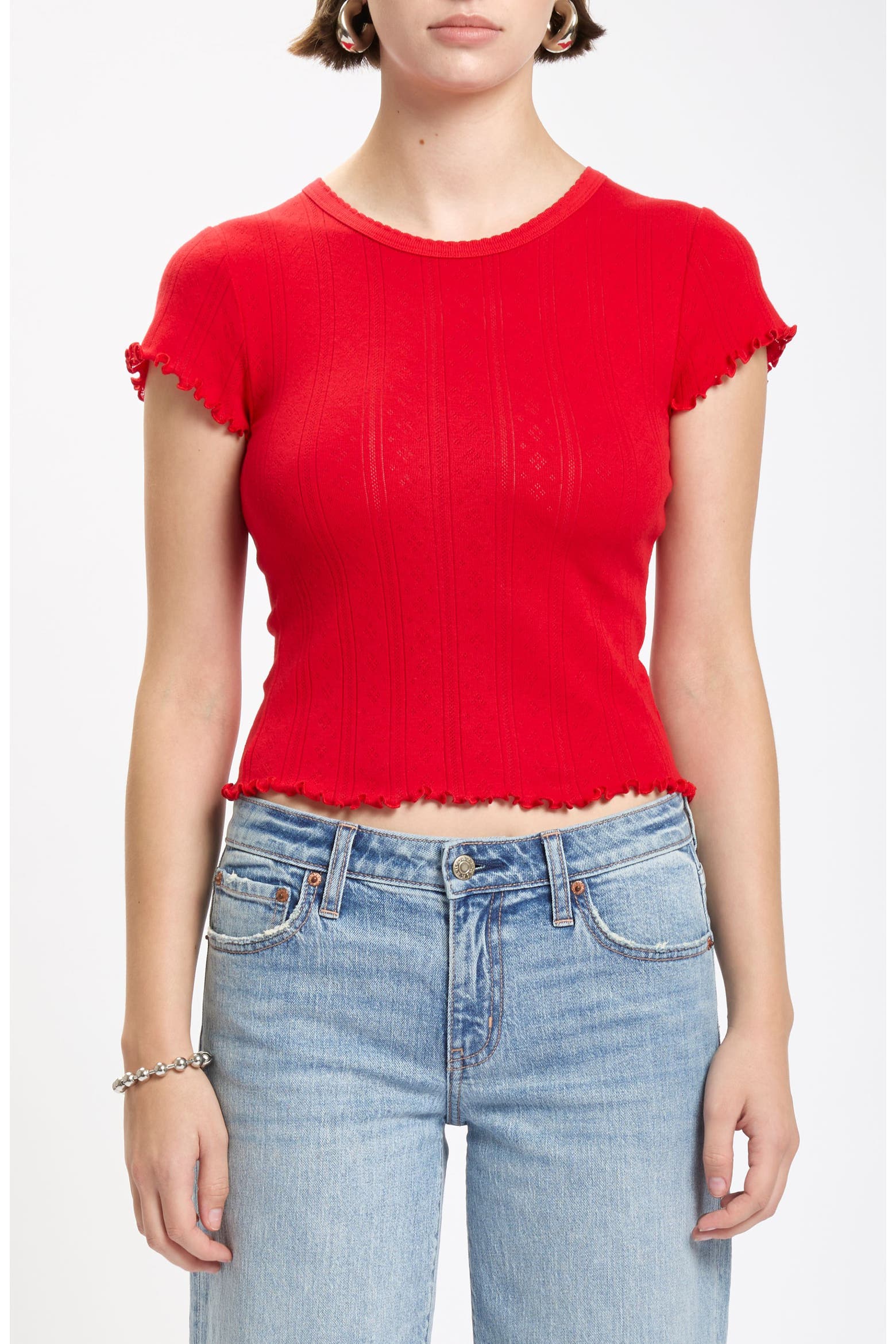 lily baby tee in cherry bomb