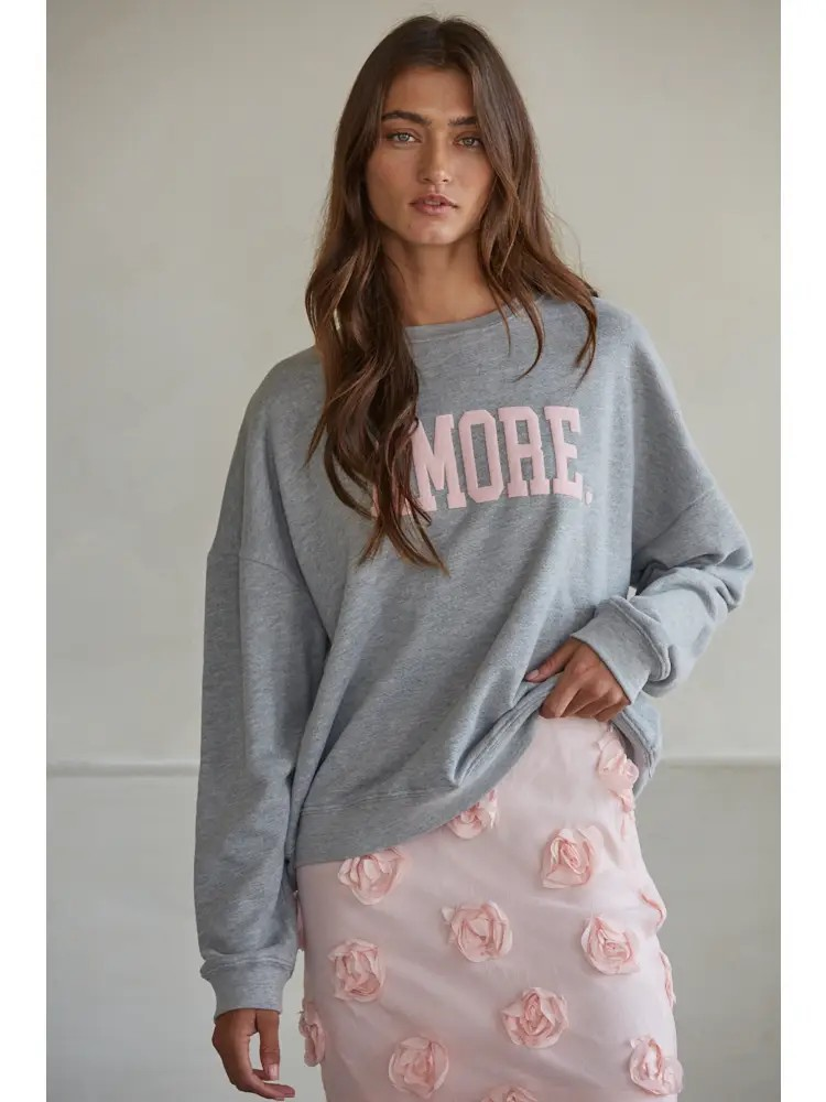 french terry amore pullover