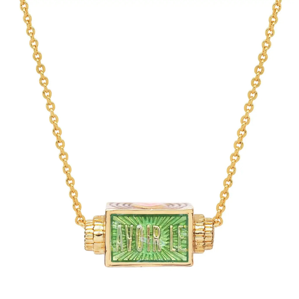 love at first sight spinner necklace