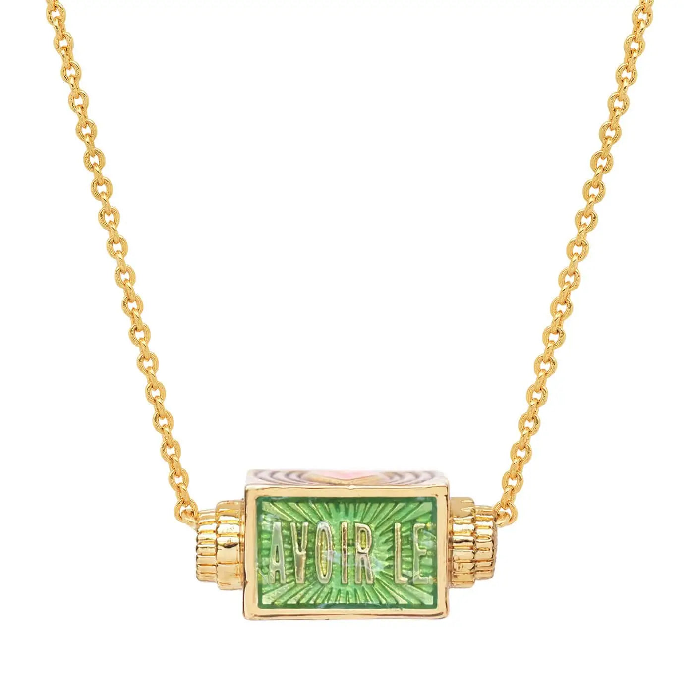 love at first sight spinner necklace