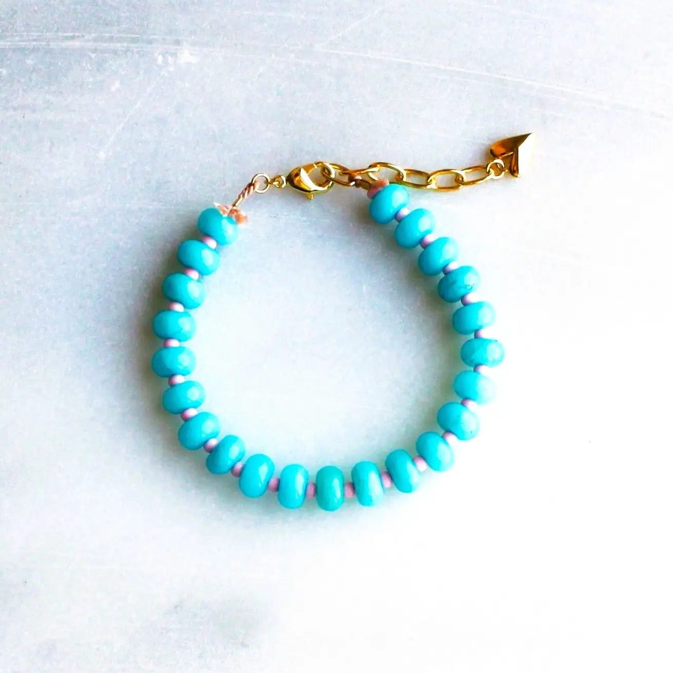 candy jade beaded bracelet