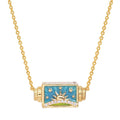 sunset peaks spinner necklace