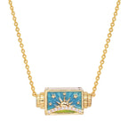 sunset peaks spinner necklace