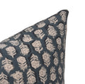 tulsi block print duck canvas pillow 14 x 20