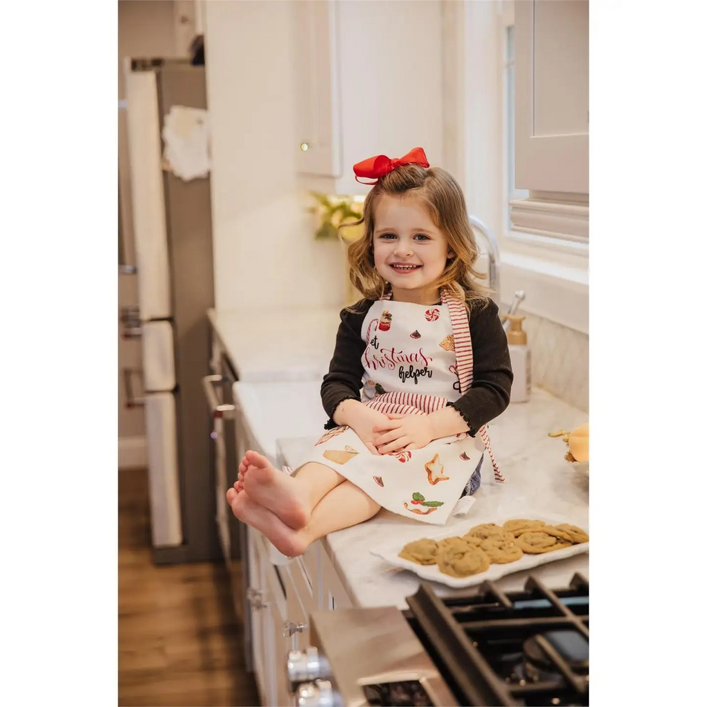 children's apron & mitt set - sweet christmas