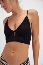 heirloom seamless bralette in black