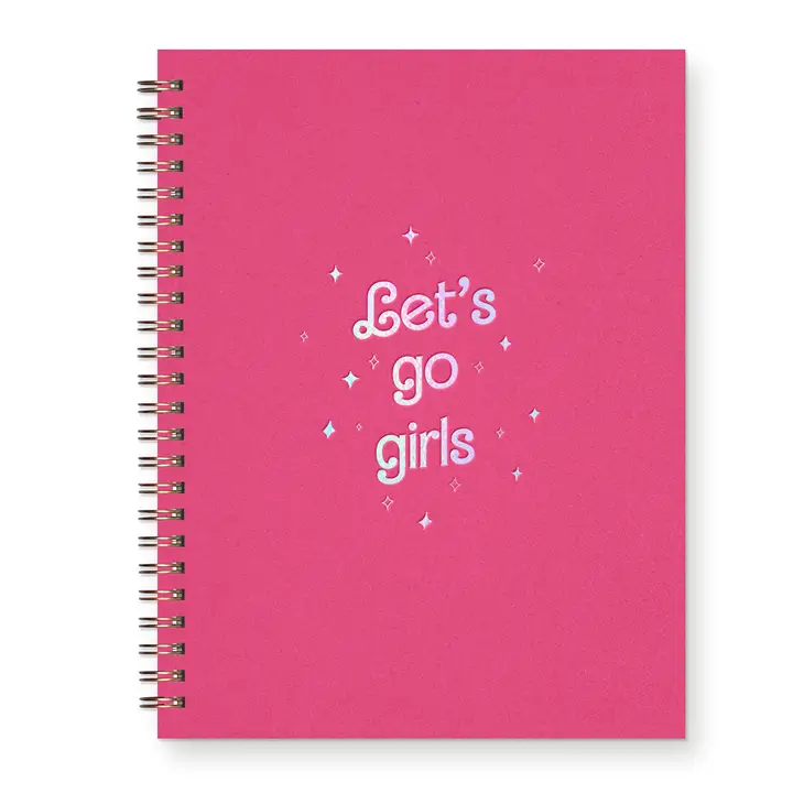 Let's Go Girls Journal: Lined Notebook in Hibiscus