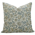 mandakini block print linen blend 20 x 20 pillow