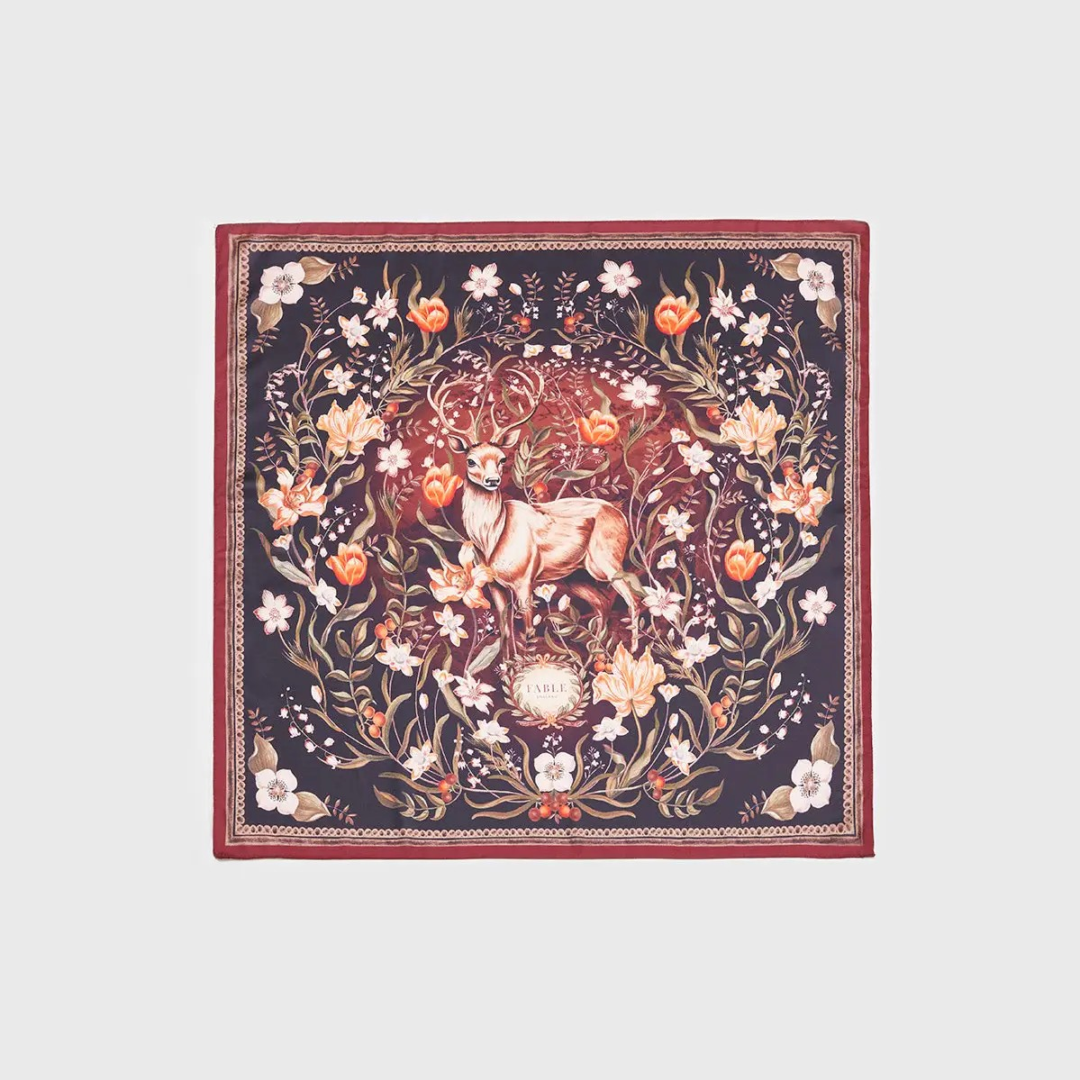 aurora tales peach square scarf