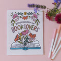 book lovers coloring book