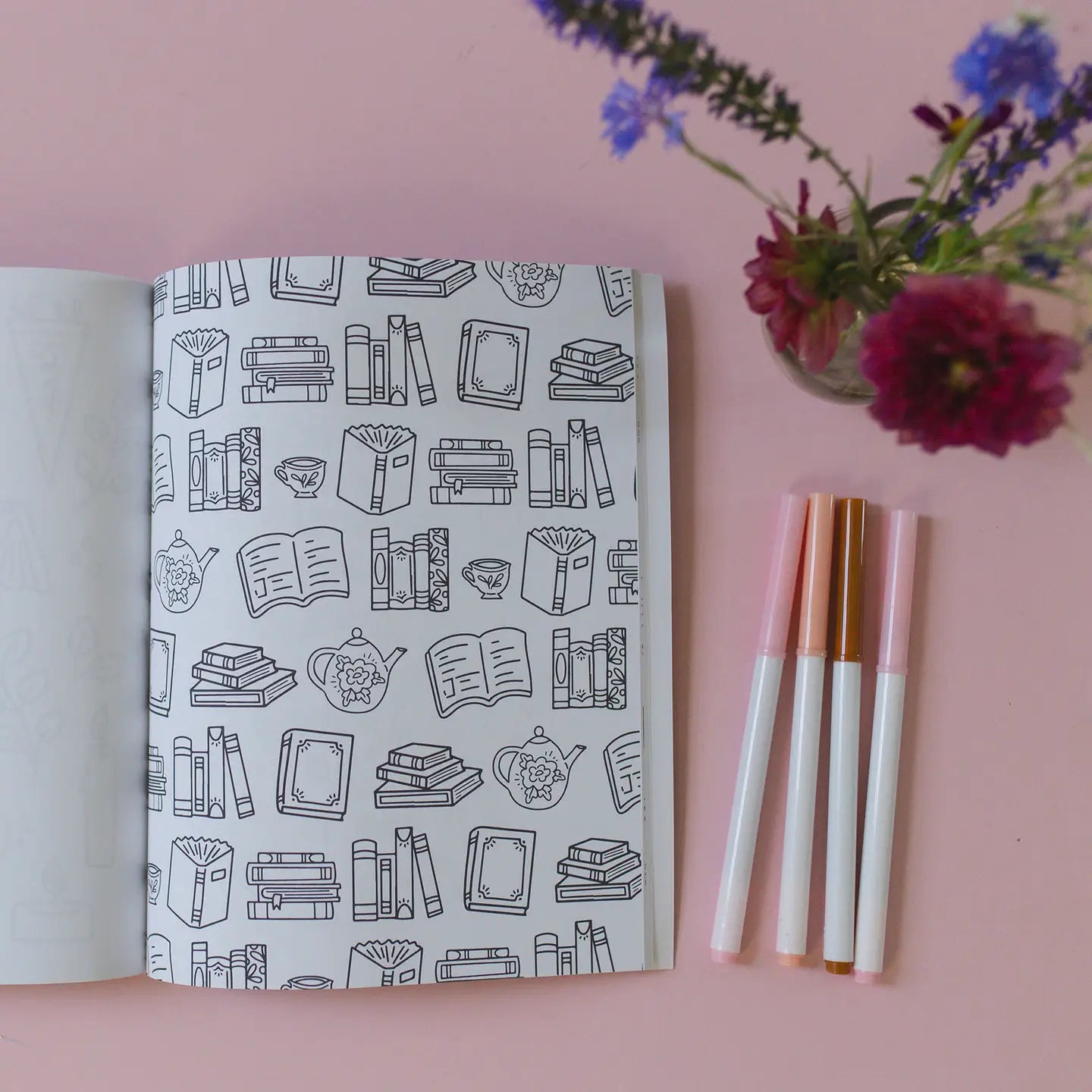 book lovers coloring book