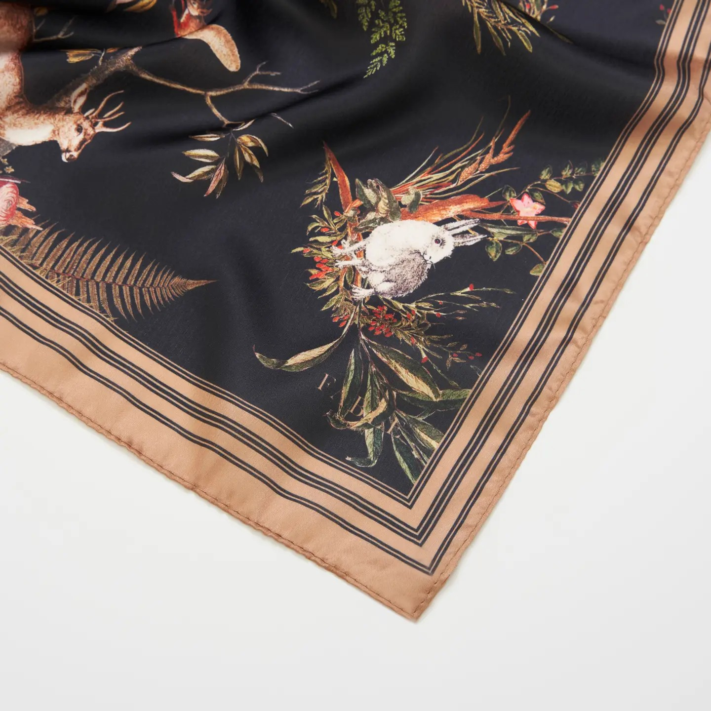 wonderland toile square scarf