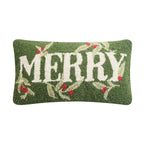 holiday merry hook pillow