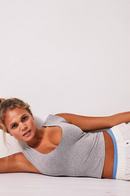 clean lines cami in heather gray