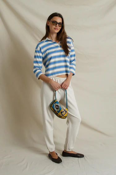 daria in pacific blue stripe