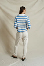 daria in pacific blue stripe