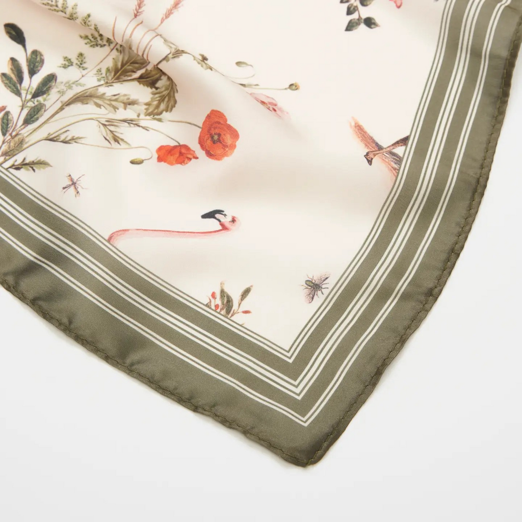 wonderland toile silky scarf