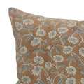 haridwar block print linen blend pillow 14 x 20